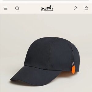 Authentic Hermes zip cap